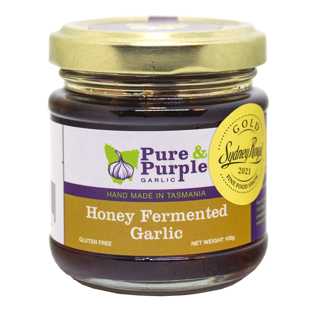 GOLD MEDAL WINNER! Honey Fermented Garlic - 100gm