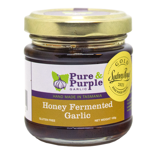 GOLD MEDAL WINNER! Honey Fermented Garlic - 100gm